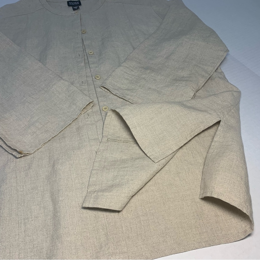 Eileen Fisher Ivory Linen Women’s Suit Size Small - Picture 11 of 15